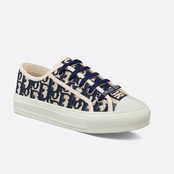Dior Oblique Motif Walk'n'Dior Low Top Sneakers Blue - Picture 1 of 7